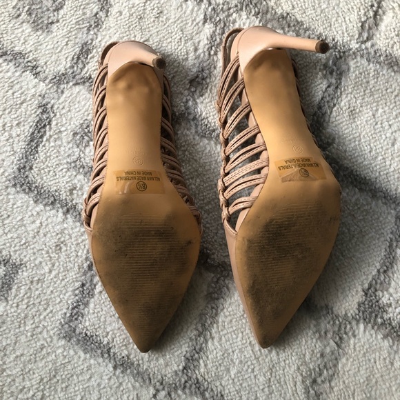 Lulus Nude Slingback Pumps size 8.5 - Picture 6 of 7
